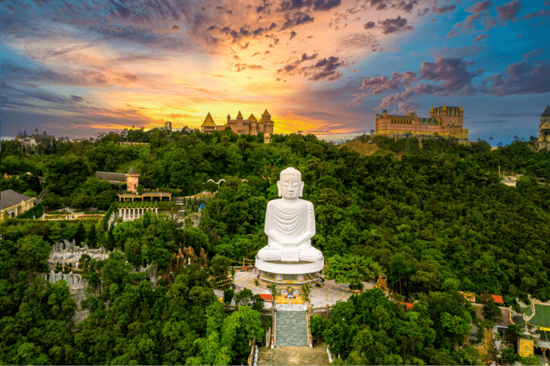 27m high Buddha statue at Linh Ung Ba Na Pagoda